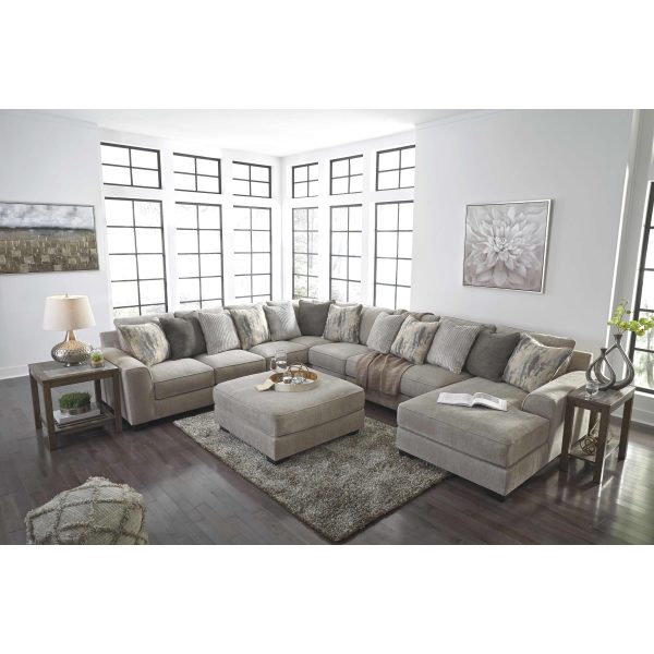 Benchcraft Ardsley Fabric 5 pc Sectional 3950466 3950477 3950446 3950434 3950417 For Sale