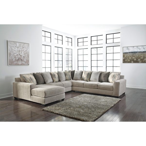 Benchcraft Ardsley Fabric 4 pc Sectional 3950416 3950434 3950477 3950467 Sale