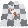 Meiqicool Alfombrillas para Puzzles, Alfombra Puzzle para Niños Bebe Infantil Suelo de Goma EVA Suave 142 x 114 cm 18 Piezas Blanco Gris 0112 Embalaje Deteriorado Hot on Sale