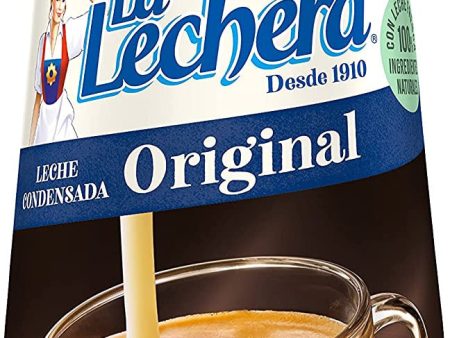 Nestlé La Lechera Leche condensada - Botella de leche condensada Sirve Fácil - 450 g Embalaje Deteriorado Online now