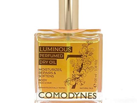 Comodynes Luminous Perfumed Dry Oil - Aceite Hidratante, Reparador Y Antioxidante Con Vitaminas E Y F Para Cara, Cuerpo Y Cabello - 100ml, 180 Gramo Embalaje Deteriorado Online now