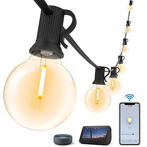 Yuusei Smart Guirnalda Luces Exterior 30M, Regulable Guirnaldas Luminosas Exterior LED Control por WiFi Bluetooth Compatibles con Alexa Reacondicionado Online Sale