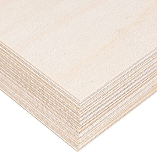 Creative Deco 10 x A3 Tablero Madera Contrachapado, 420 x 300 x 6 mm (+ - 0.5mm), Manualidades Chapa Maciza Abedul para Bricolaje, Ideal para Pirograbado, Corte por Laser, CNC Router, Modelado Reacondicionado Online now